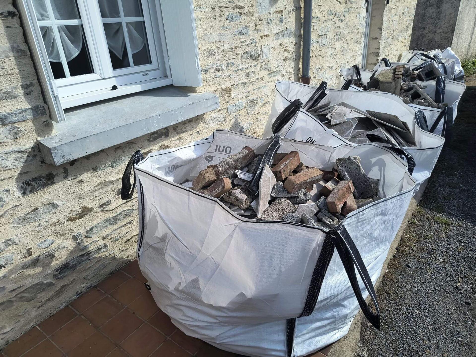 Vente avec débarras de big bag